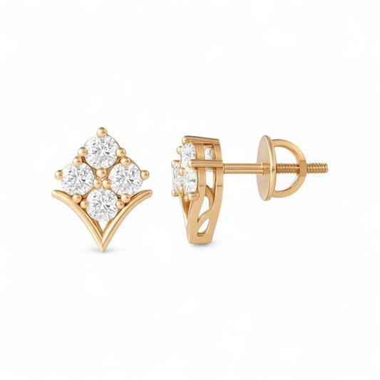 Everyday Elegance Flower Bud Stud Earrings