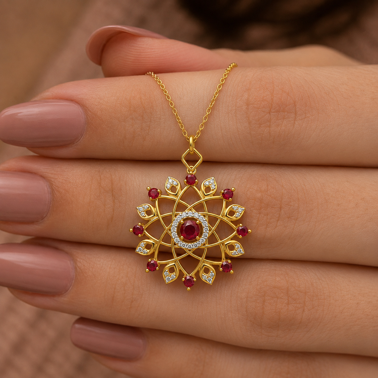 Eternal Blossom Diamond Pendant