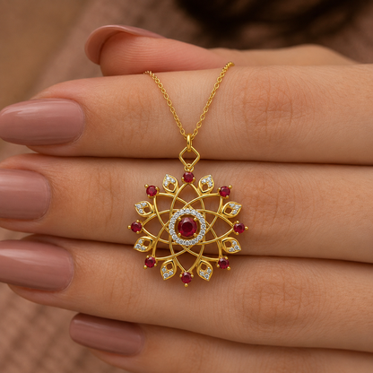 Eternal Blossom Diamond Pendant