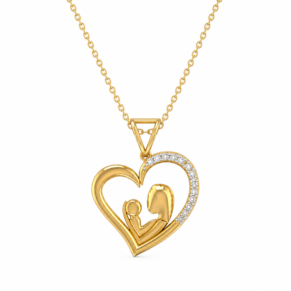 Eternal Bond Diamond Heart Pendant