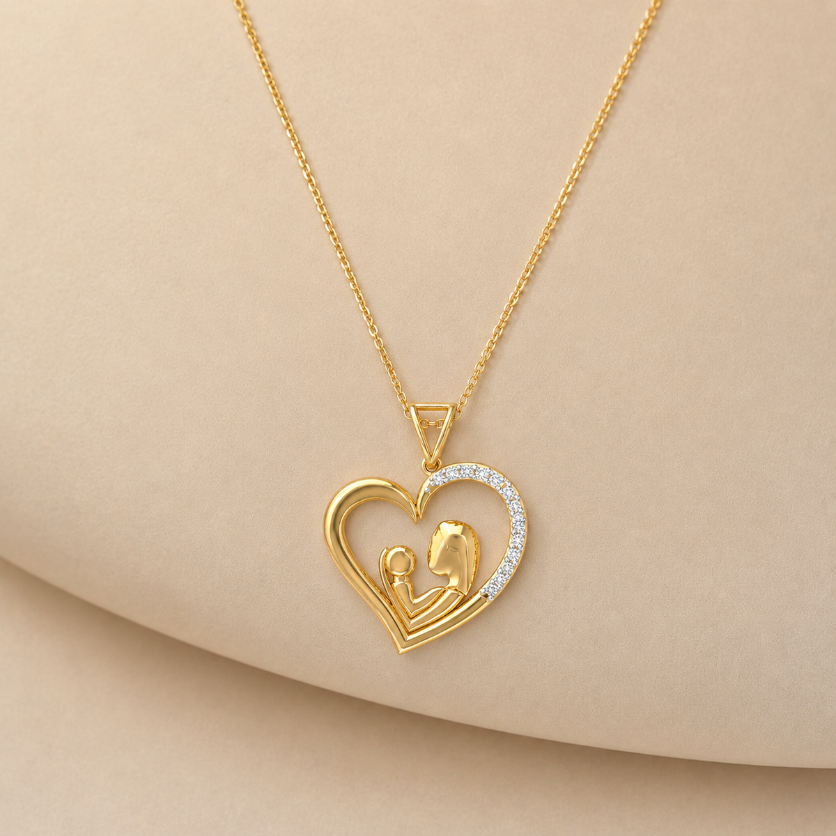Eternal Bond Diamond Heart Pendant