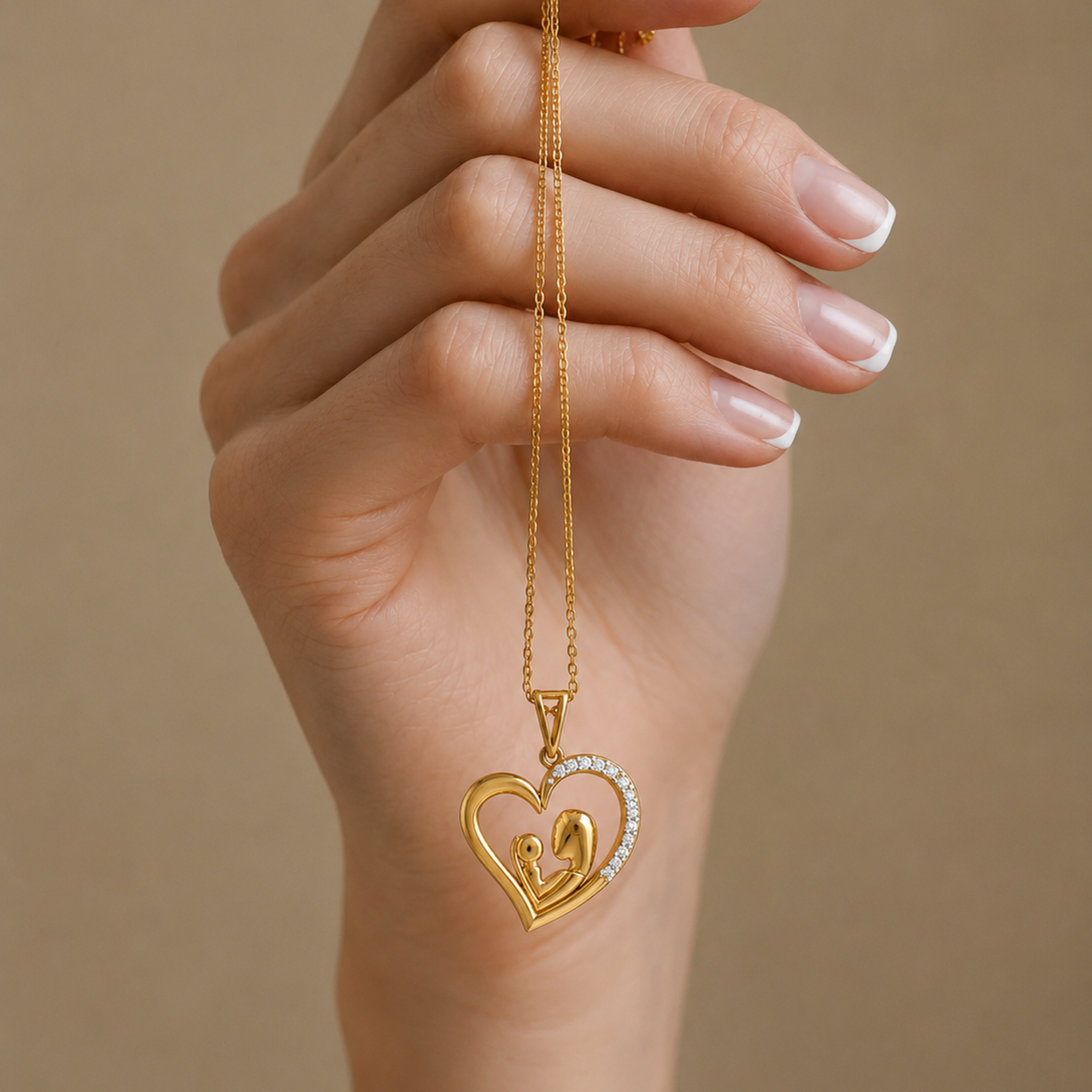 Eternal Bond Diamond Heart Pendant