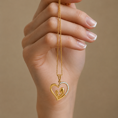 Eternal Bond Diamond Heart Pendant
