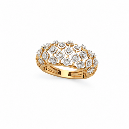 Artisan Vintage Interlace Diamond Band Ring