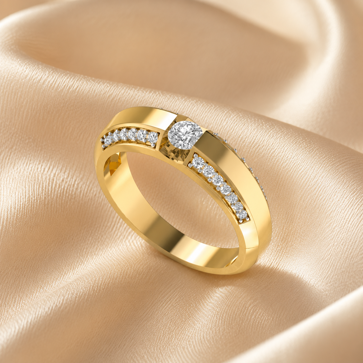 The Center Spotlight Band Ring
