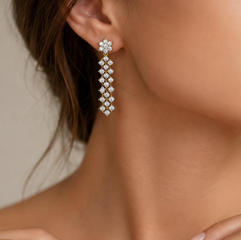 Eternal Petal Diamond Necklace & Earring Suite