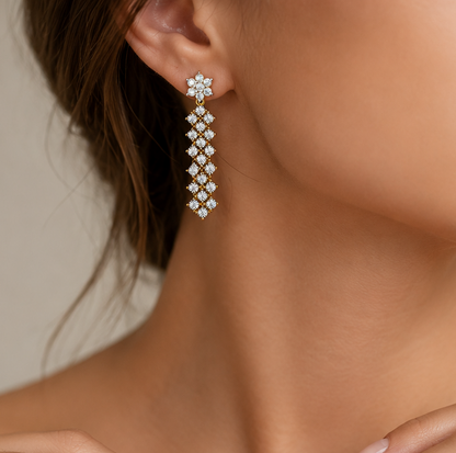 Eternal Petal Diamond Necklace & Earring Suite