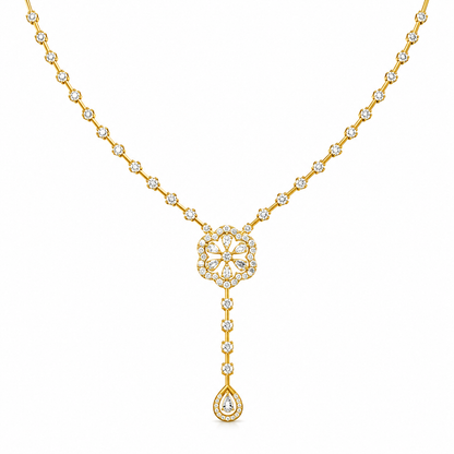 Tri-Charm Emerald & Diamond Statement Necklace