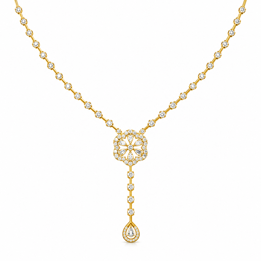 Tri-Charm Emerald & Diamond Statement Necklace