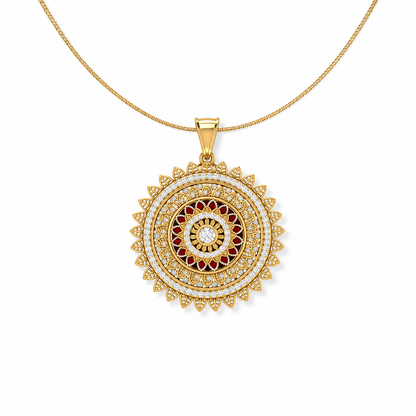 Artistic Mandala Statement Pendant