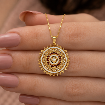 Artistic Mandala Statement Pendant
