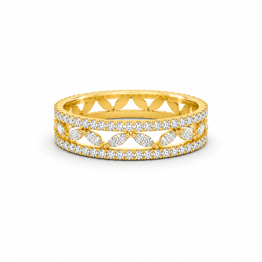 The Marquise Vine Diamond Band Ring