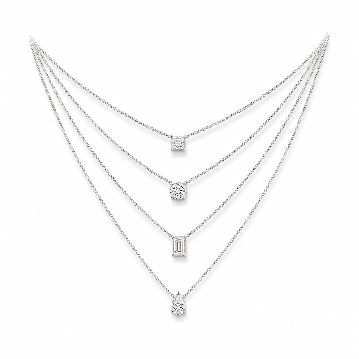 Rhythm Multi-Strand Necklace & Drop Earring Set