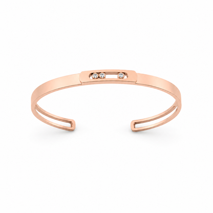 The Floating Diamond Cuff Men Bracelet