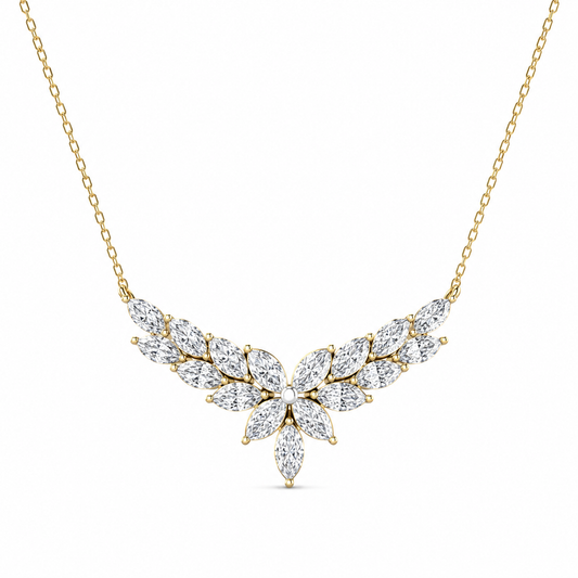 Majestic Marquise Leaf Arch Mangalsutra Pendant