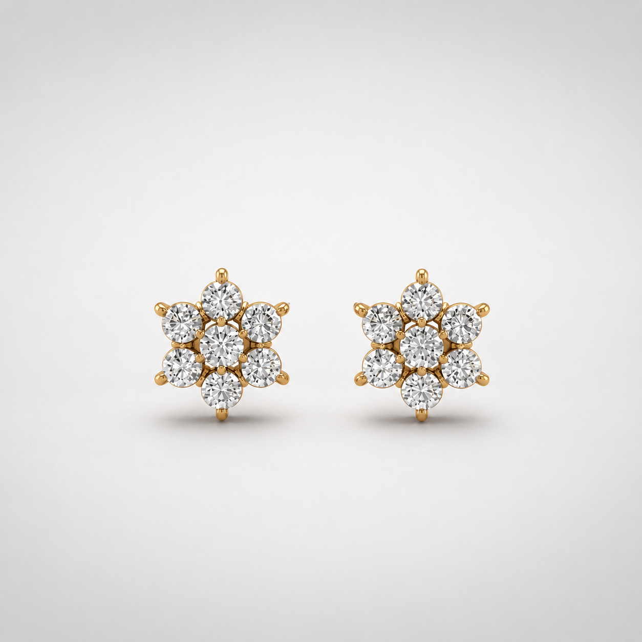 Floral Solstice Diamond Mangalsutra and Earring Set