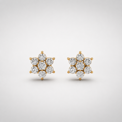 Floral Solstice Diamond Mangalsutra and Earring Set