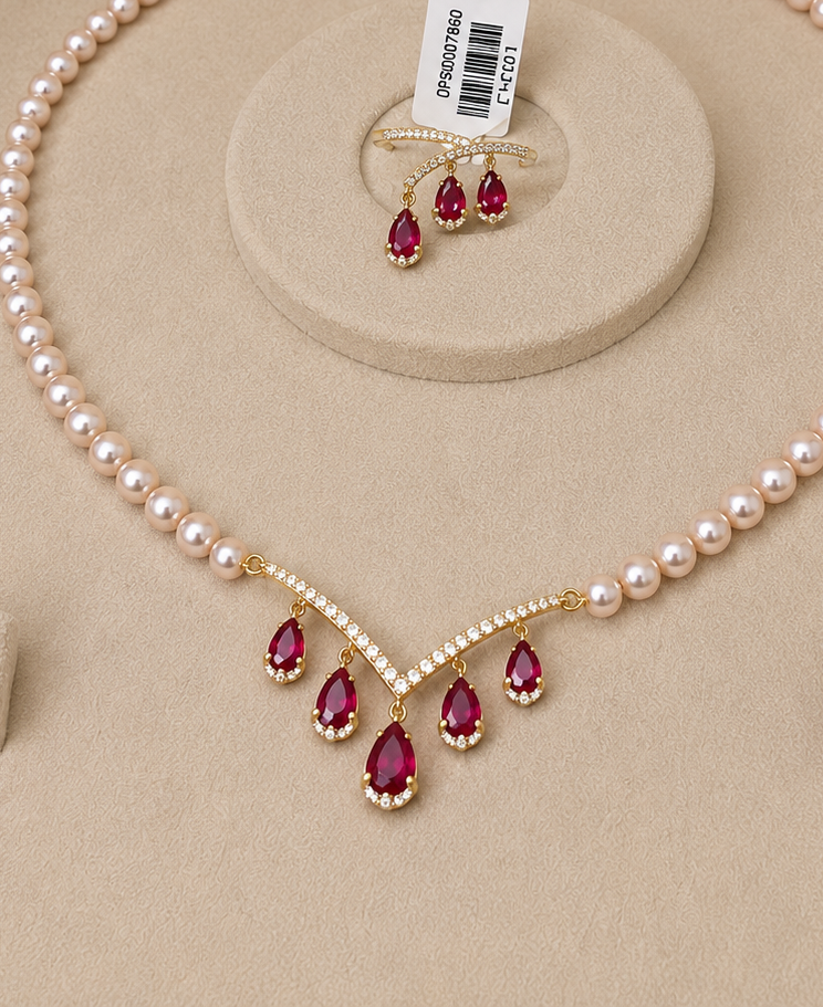 The Pear Cascade Mangalsutra Set