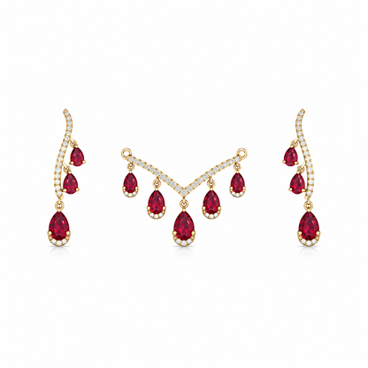 The Pear Cascade Mangalsutra Set