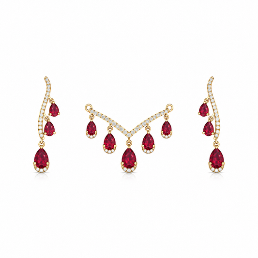 The Pear Cascade Mangalsutra Set