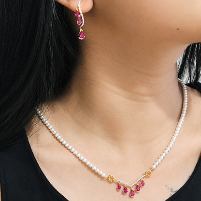 The Pear Cascade Mangalsutra Set
