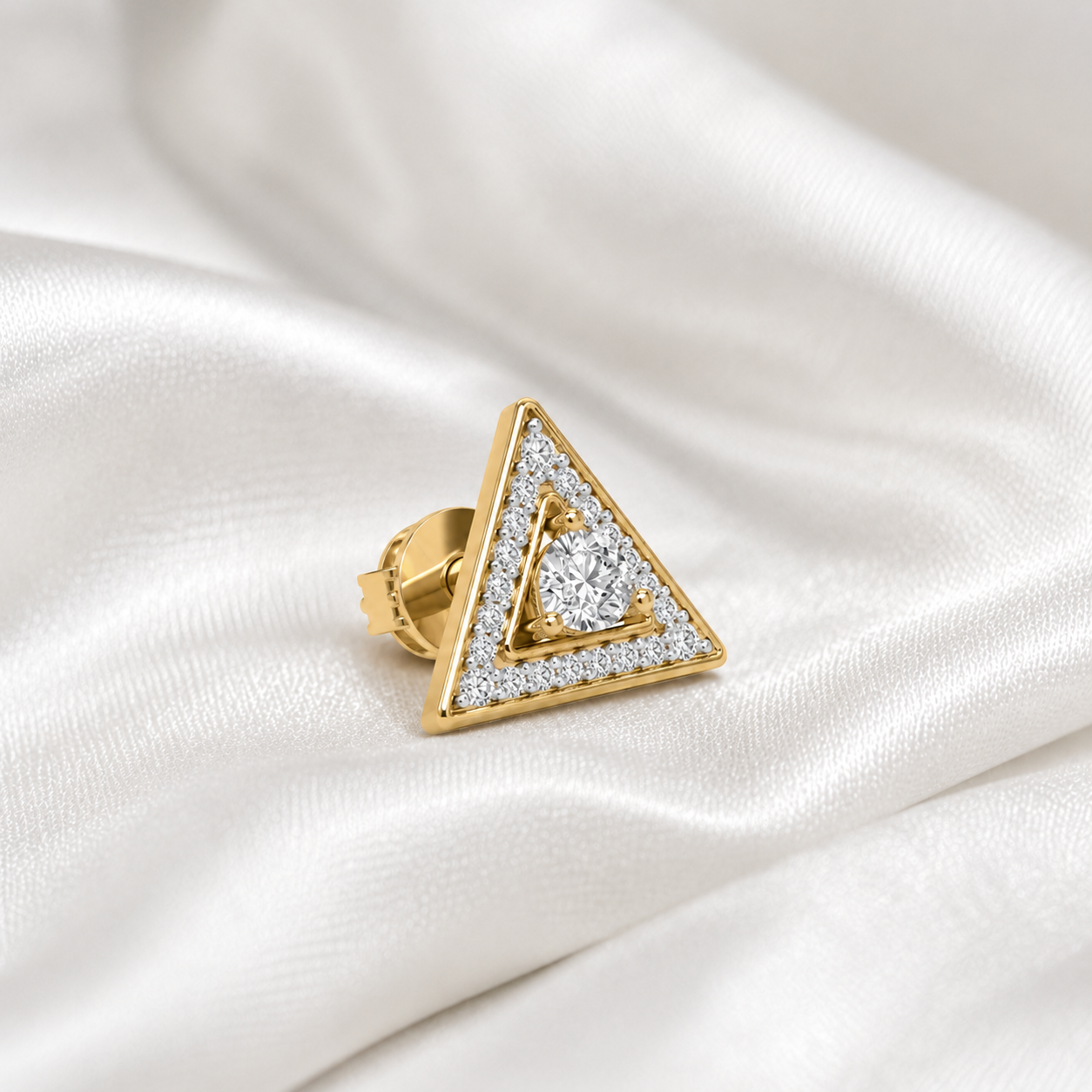 Apex Geometric Diamond Men's Studs