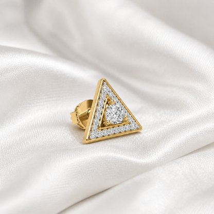 Apex Geometric Diamond Men's Studs