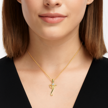 Charming Ganesha Diamond Pendant