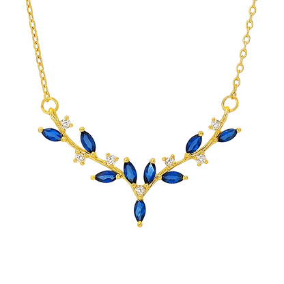 Blue Antler Wings Pendant