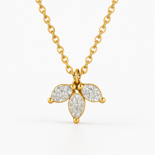 3 baby Leafs Signify Love for Nature Pendant