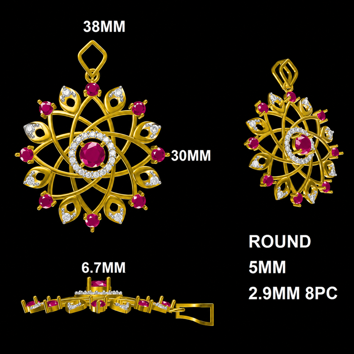 Eternal Blossom Diamond Pendant