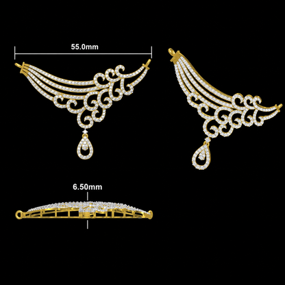 The Heritage Swirl Diamond Mangalsutra Pendant
