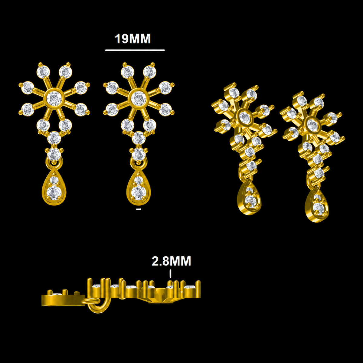 The Articulate Flora Statement Pendant Set