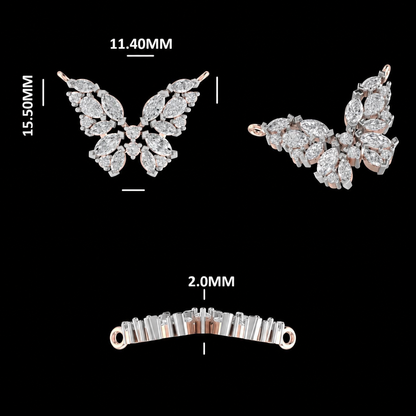 Marquise Cut Butterfly Statement Pendant