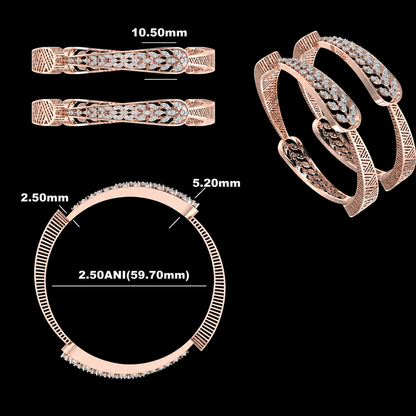The Artisan Leaf-Work Gold Bangle