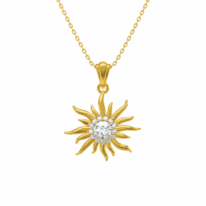 "Surya Aavahan" Divine Radiant Sunburst Pendant