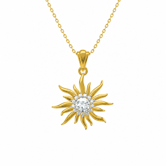 "Surya Aavahan" Divine Radiant Sunburst Pendant
