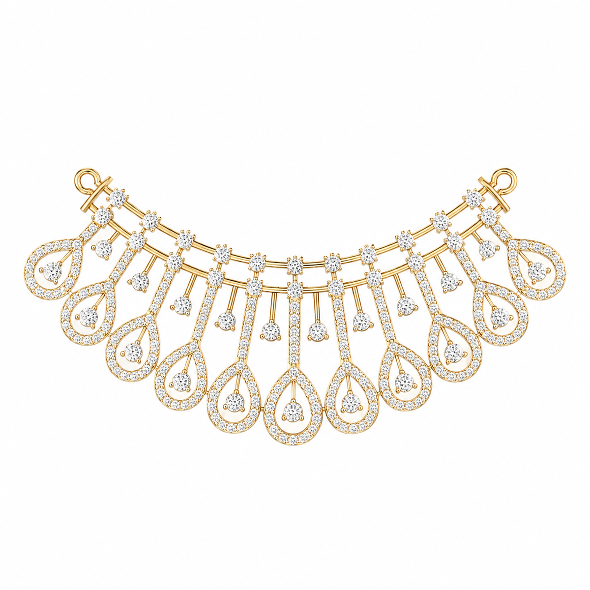 Grand Royal Teardrop Diamond Pendant