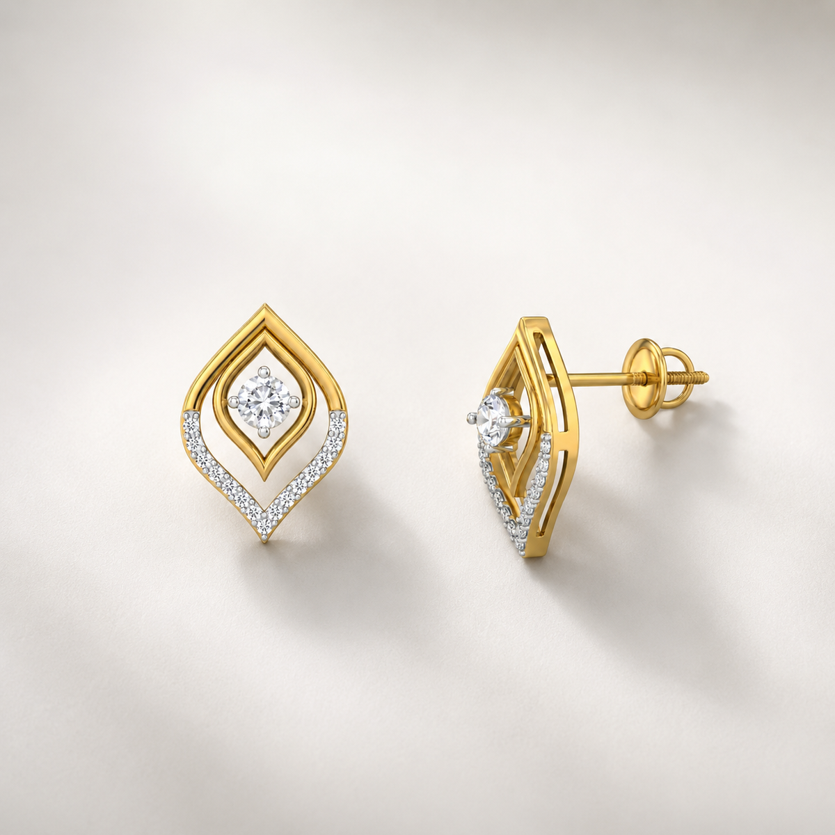 Petal Soft Diamond Pendant Set