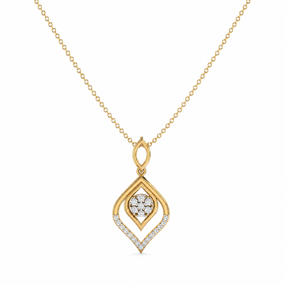 Petal Soft Diamond Pendant Set