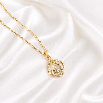 Eternal Grace Diamond Pendant & Earring Duo
