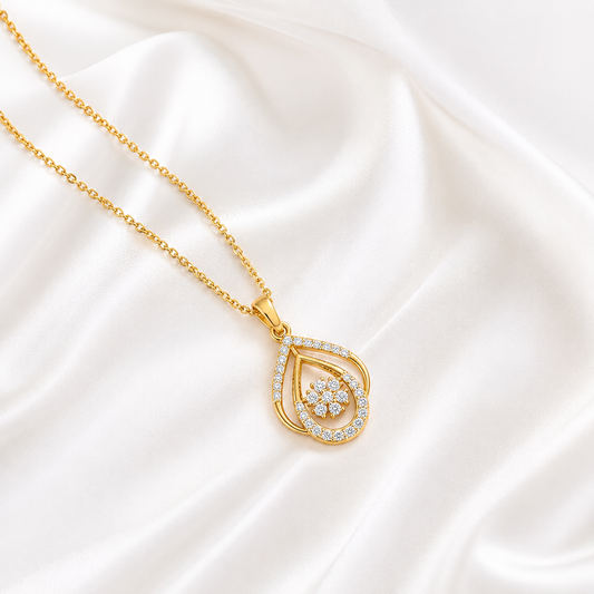 Eternal Grace Diamond Pendant & Earring Duo