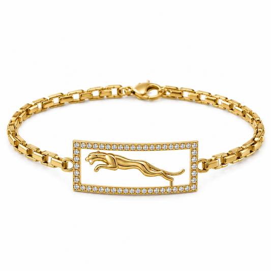 Tiger Gold and Diamond Bracelet