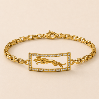 Tiger Gold and Diamond Bracelet