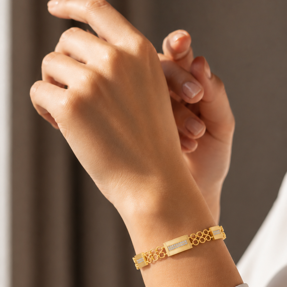 Classic Gold Link Bracelet