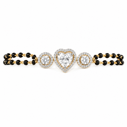 Heart Harmony Mangalsutra Bracelet