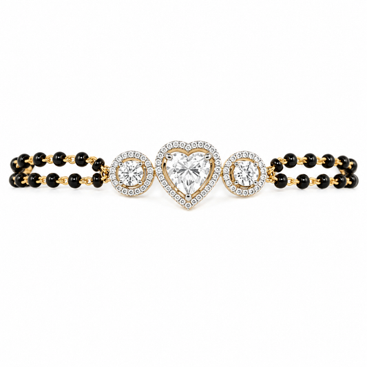 Heart Harmony Mangalsutra Bracelet