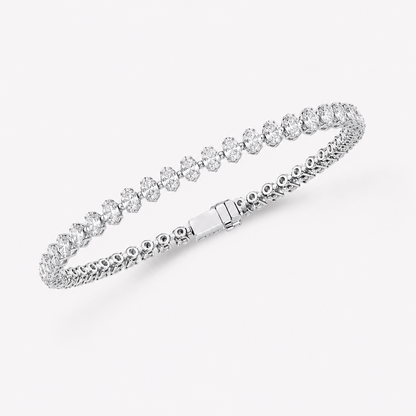 Classic Oval Cluster Tennis Bracelet