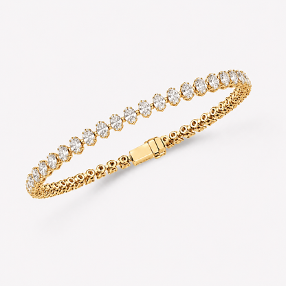 Classic Oval Cluster Tennis Bracelet