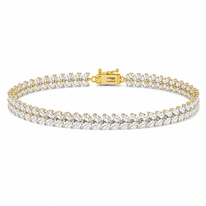 Marquise Diamond Leaf Bracelet